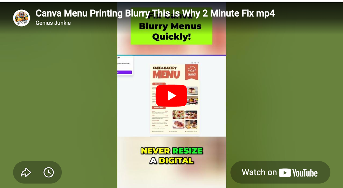 Fix Blurry Canva Prints: Your 2-Minute Guide!